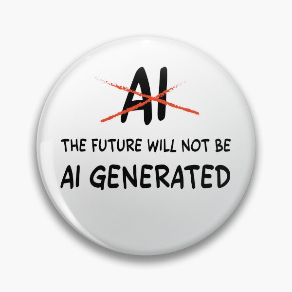 Item preview, The Future Will Not Be AI Generated designed and sold by Shiraufa.