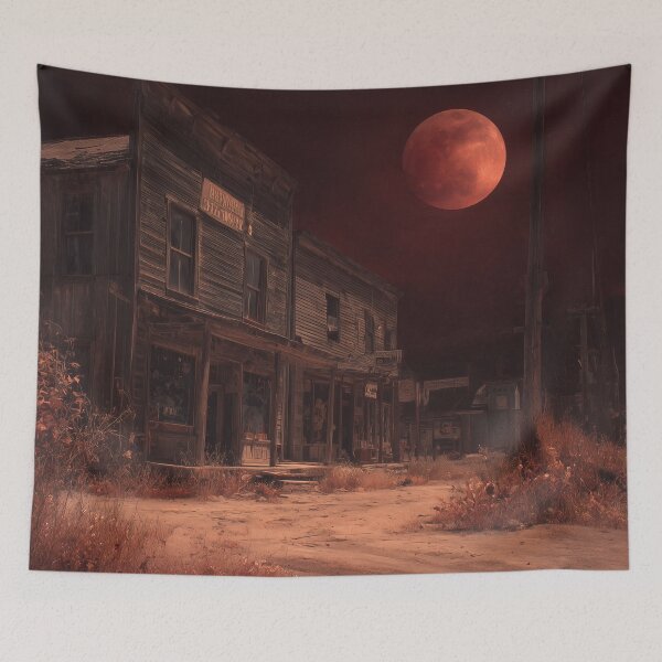 Item preview, Ghost Town Under Blood Moon designed and sold by Rtymer.