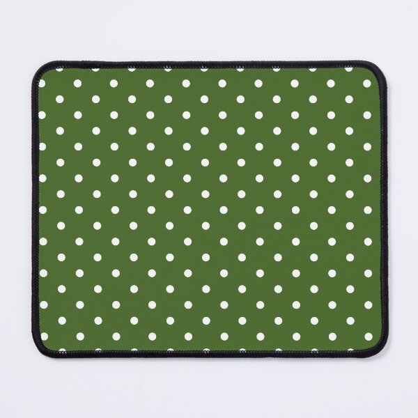 Item preview, Olive Green and white Polka dot pattern designed and sold by RishabhArts1.