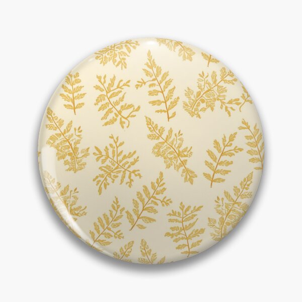 Item preview, Golden Pastel Yellow and Cream Fern Pattern designed and sold by burbankdesigns.