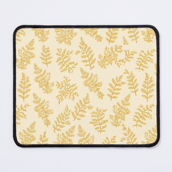 Item preview, Golden Pastel Yellow and Cream Fern Pattern designed and sold by burbankdesigns.
