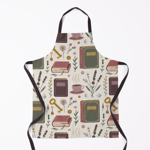 Item preview, Dark Academia Books Keys Lavender Coffee Seamless Pattern - Cozy Literary Repeat designed and sold by Midnight Veil Designs.