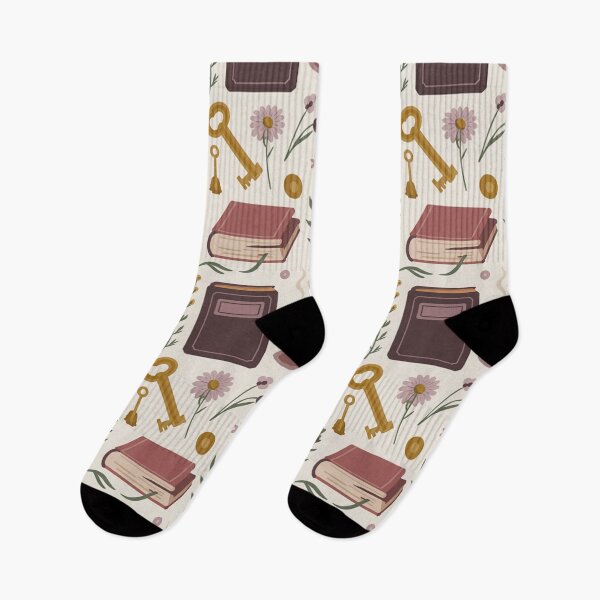 Item preview, Dark Academia Books Keys Lavender Coffee Seamless Pattern - Cozy Literary Repeat designed and sold by Midnight Veil Designs.