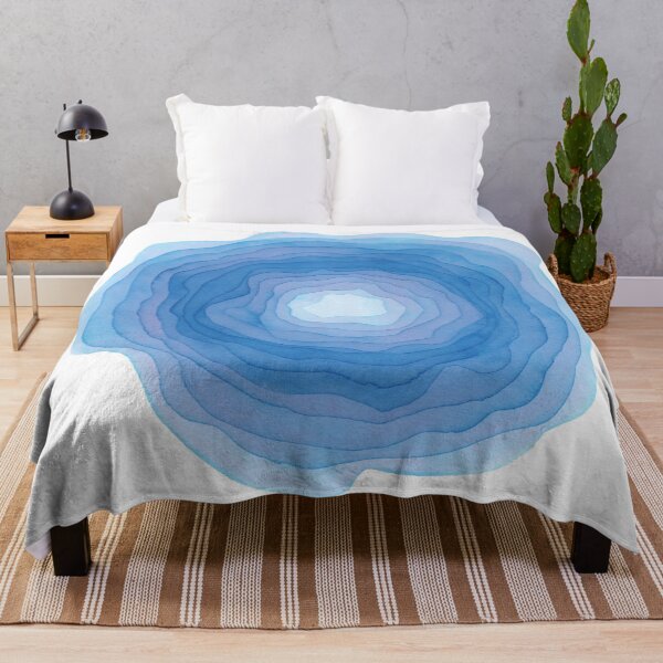 Item preview, Blueish watercolour flower portal designed and sold by helengarvey.