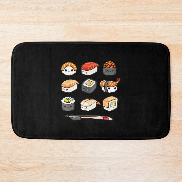 Item preview, Cute Kawaii Sushi Set Cartoon Japanese Food designed and sold by titanlevi.