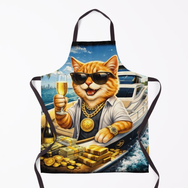 Item preview, Millionaire Cat on Yacht – Crypto Investor Lifestyle Shirt designed and sold by Busdriverstore.