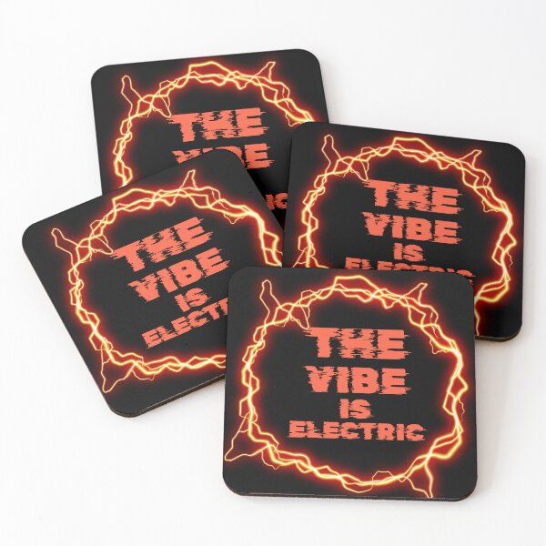 Item preview, The Vibe Is Electric - Neon Aesthetic Typography designed and sold by Mini Pixel Perfect Co..