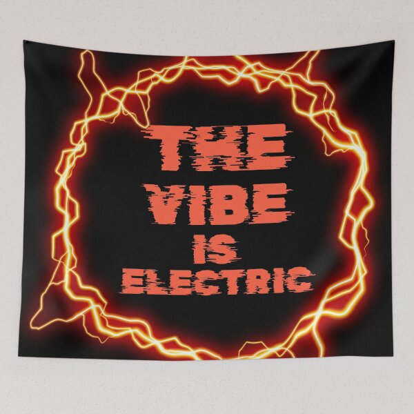 Item preview, The Vibe Is Electric - Neon Aesthetic Typography designed and sold by Mini Pixel Perfect Co..