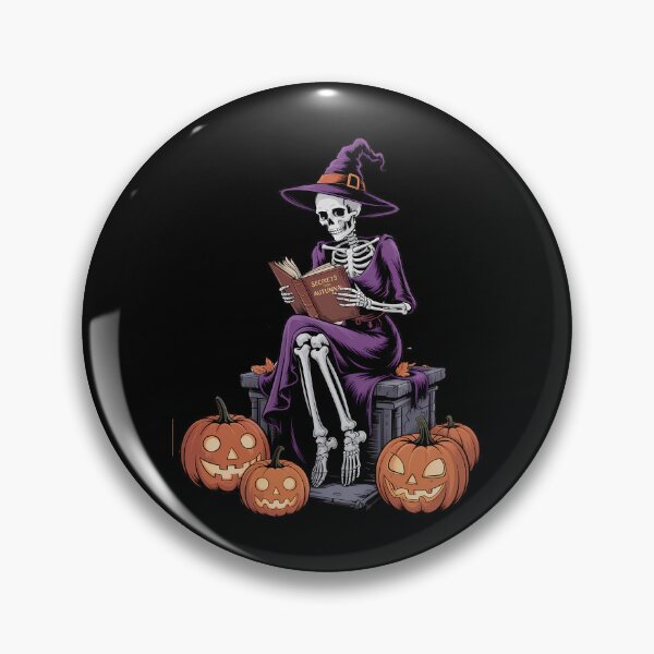 Item preview, Halloween A skeleton witch pumpink designed and sold by papertaless.
