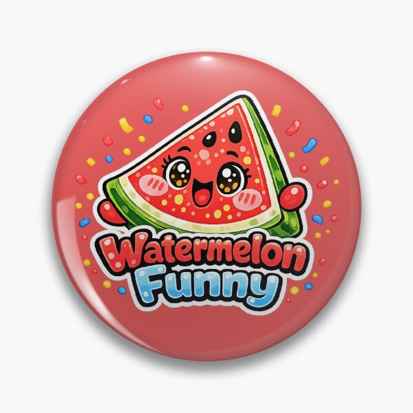 Artikelvorschau, Kawaii-Wassermelone – Niedliche Wassermelonen-Cartoon-Grafik | Lustiges und niedliches Fruchtdesign entworfen und verkauft von apanoracar.