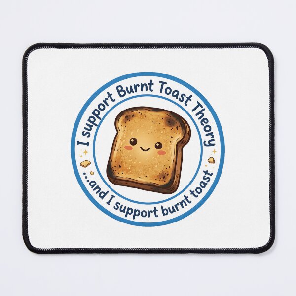 Item preview, I Support Burnt Toast Theory Circular Sticker designed and sold by octozap.