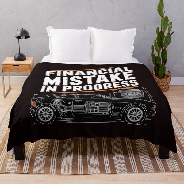 Item preview, Financial Mistake In Progress – Car Tuning Mechanic Humor Quote designed and sold by Redgiant87x.