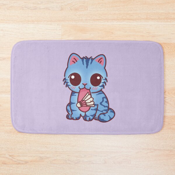 Item preview, Funny Blue Cat Holding Shuttlecock on Tongue designed and sold by BGMeYou.