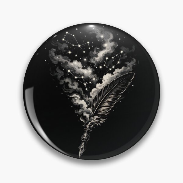 Item preview, Vintage Quill Pen with Star Constellations and Galaxy Dust designed and sold by Hepic.