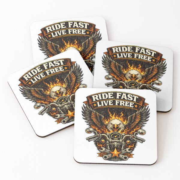 Item preview, Ride Fast Live Free Biker Eagle Motorcycle Design – Vintage Biker T-Shirt, Clothes, Gifts  designed and sold by MartinioArtStudio.