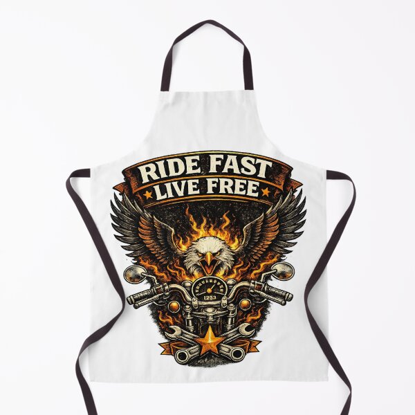 Item preview, Ride Fast Live Free Biker Eagle Motorcycle Design – Vintage Biker T-Shirt, Clothes, Gifts  designed and sold by MartinioArtStudio.
