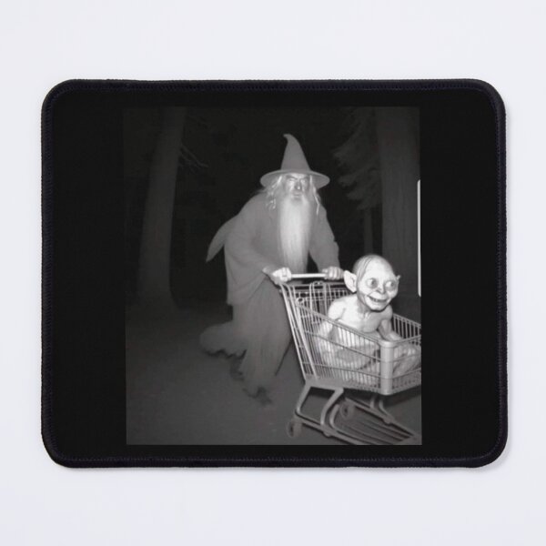 Item preview, Funny Shopping Cart Meme Gandalf Pushing Gollum designed and sold by RamblingerArt.