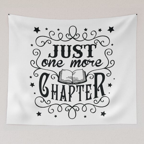 Item preview, Just one more Chapter wording design - black designed and sold by OHBOY! Handmade.
