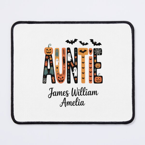 Item preview, Halloween Auntie with Kids Names Personalized Spooky Aunt designed and sold by papertaless.