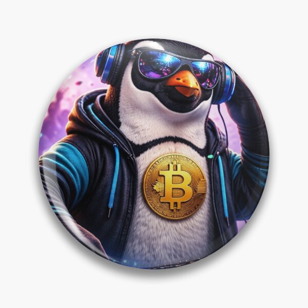 Item preview, Bitcoin DJ Penguin – Crypto Party Design – SatoshiLife Collection designed and sold by SatoshiLife.