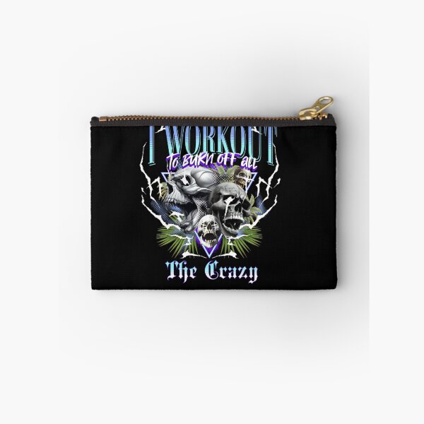 Item preview, Funny Gym Bootleg I Workout to Burn Off The Crazy Skulls designed and sold by PaulTSchafer.