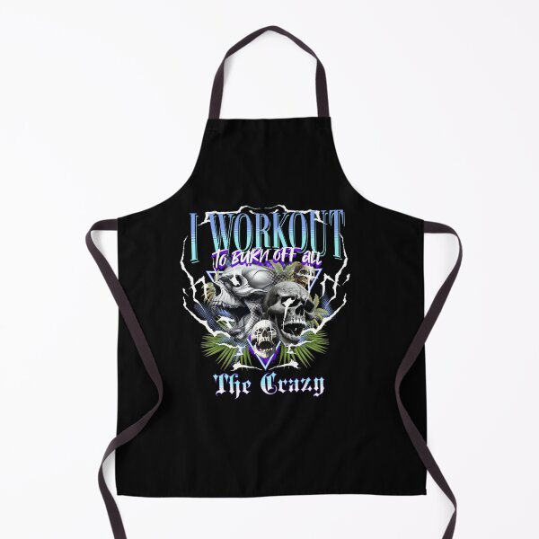 Item preview, Funny Gym Bootleg I Workout to Burn Off The Crazy Skulls designed and sold by PaulTSchafer.