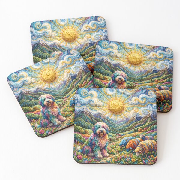 Item preview, Yarn Sheepdog Watches Over Yarn Sheep designed and sold by Tridentulus.