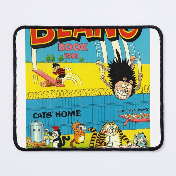 Item preview, Vintage/Retro 1914 Beano book Front cover. Classic Dennis the menace and Gnasher, vintage style. designed and sold by TirnanOg020.