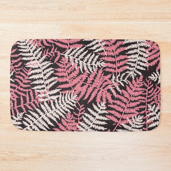 Item preview, Dark Light Cotton Candy Pink Fern Pattern designed and sold by burbankdesigns.