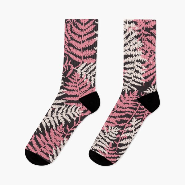 Item preview, Dark Light Cotton Candy Pink Fern Pattern designed and sold by burbankdesigns.
