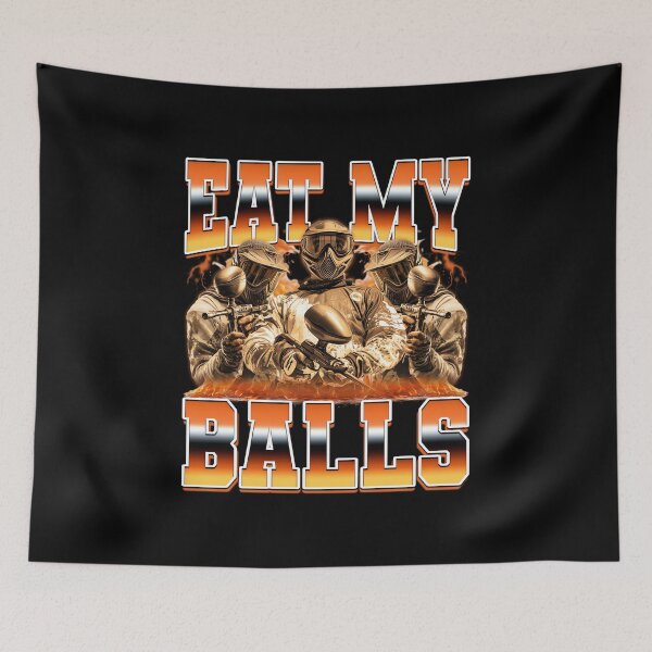 Item preview, Funny Paintball Player 90s Bootleg Style Eat My Balls designed and sold by PaulTSchafer.