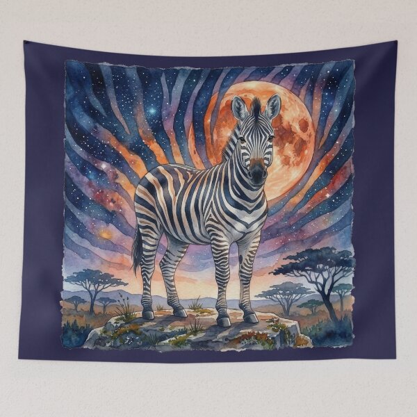 Artikelvorschau, Ein Zebra in der Savanne entworfen und verkauft von Ratatosk-AI.