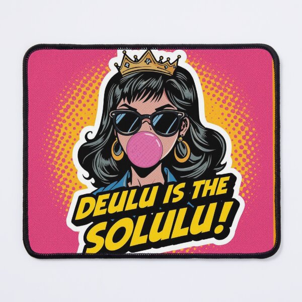 Item preview, Delulu Is The Solulu Sticker | Funny Meme Aesthetic | In My Delulu Era 2026 | Kpop Delusional Girl Vibes designed and sold by CosmicNook1.