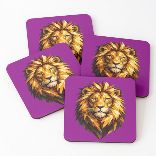 Item preview, Geometric Lion in Gold designed and sold by RWCarpenter.