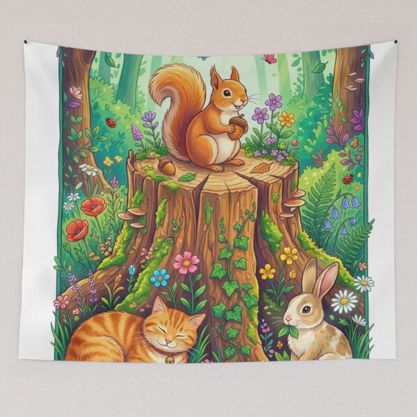 Item preview, Friends in the Forest designed and sold by PP&RAINBOW SHOP.