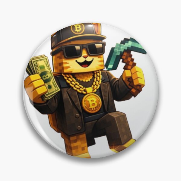 Item preview, Crypto Miner Cat – Pixel Mining Bitcoin Gaming T-Shirt designed and sold by Busdriverstore.