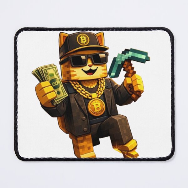 Item preview, Crypto Miner Cat – Pixel Mining Bitcoin Gaming T-Shirt designed and sold by Busdriverstore.