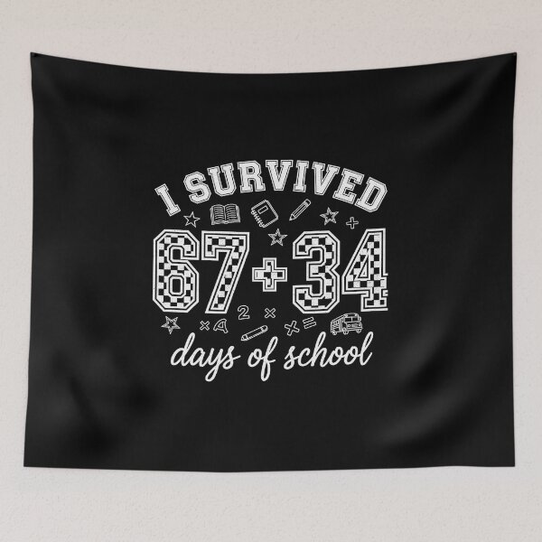 Item preview, I Survived 6th Grade Funny School Countdown Chalk Style designed and sold by gladysenglish.