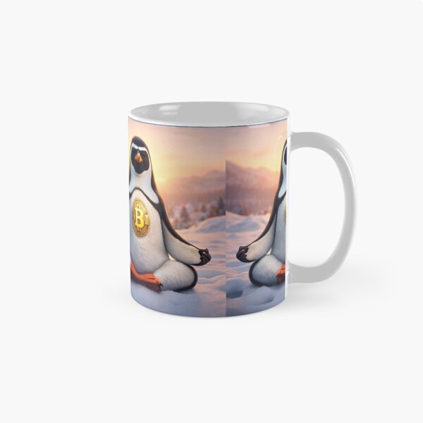 Item preview, Bitcoin Zen Penguin – Crypto Meditation Design – HODL Mindset – SatoshiLife Art designed and sold by SatoshiLife.