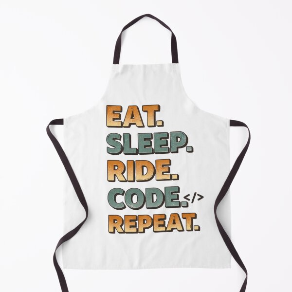 Item preview, EAT SLEEP RIDE CODE REPEAT designed and sold by MoosElkPL.