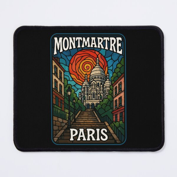 Item preview, Montmartre Paris Stained Glass Travel designed and sold by TomFrontierArt.