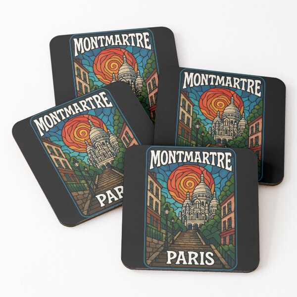 Item preview, Montmartre Paris Stained Glass Travel designed and sold by TomFrontierArt.