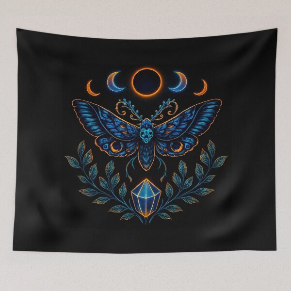 Item preview, Celestial Death Moth Eclipse Crystal designed and sold by GraveyardGlam.