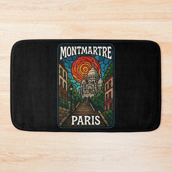 Item preview, Montmartre Paris Stained Glass Travel designed and sold by TomFrontierArt.