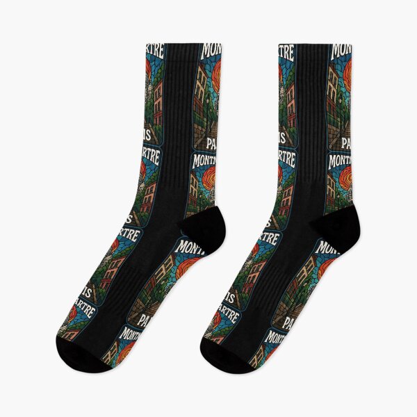 Item preview, Montmartre Paris Stained Glass Travel designed and sold by TomFrontierArt.