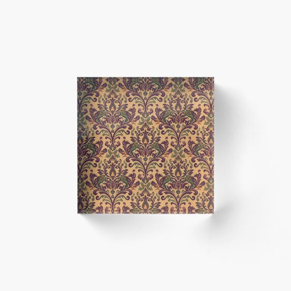 Item preview, Estampado de damasco bohemio vintage, diseño floral ornamental de papel pintado con un toque melancólico, repetición sin costuras de estilo victoriano antiguo. designed and sold by SezzyDesigns.