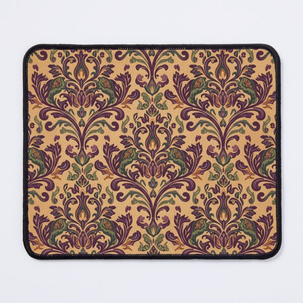 Item preview, Vintage Bohemian Damask Pattern Print, Moody Floral Ornamental Wallpaper Design, Antique Victorian Style Seamless Repeat designed and sold by SezzyDesigns.