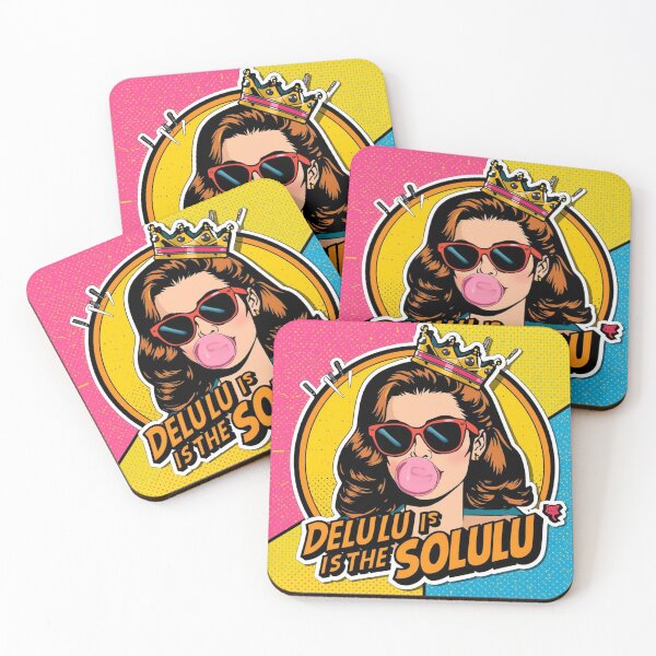 Item preview, Delulu Is The Solulu Sticker | Funny Meme Aesthetic | In My Delulu Era 2026 | Kpop Delusional Girl Vibes v1 designed and sold by CosmicNook1.