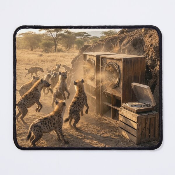 Item preview, Hyenas Have Punk Rock Record Party designed and sold by Tridentulus.