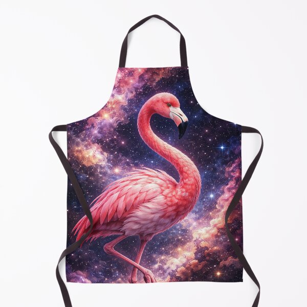 Item preview, Galactic Pink Flamingo in Stellar Nebula Dreamscape designed and sold by ImaginingNebulae.
